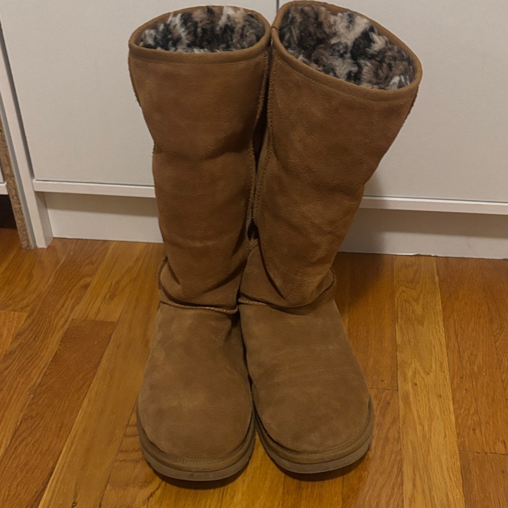 UGG Boots chestnut with leopard Fur Lining - Picture 4 of 5